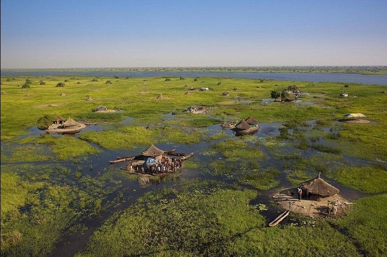 Photo of Деревня на болотах в Южном Судане
