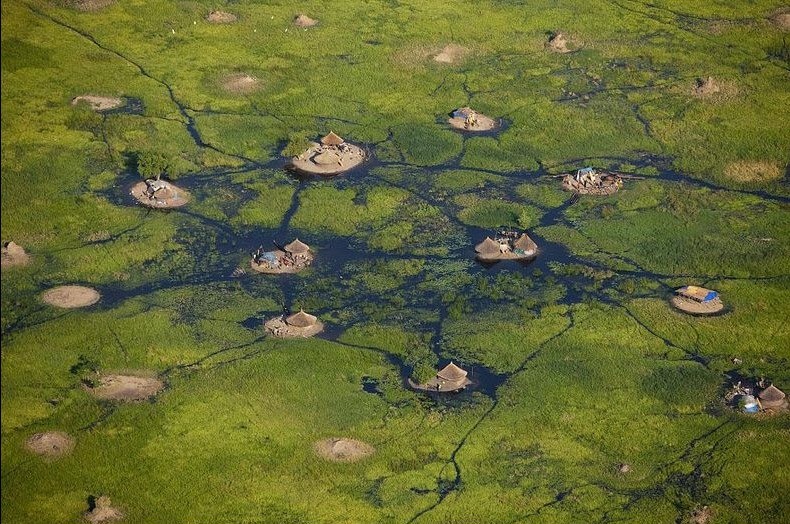 Photo of Деревня на болотах в Южном Судане
